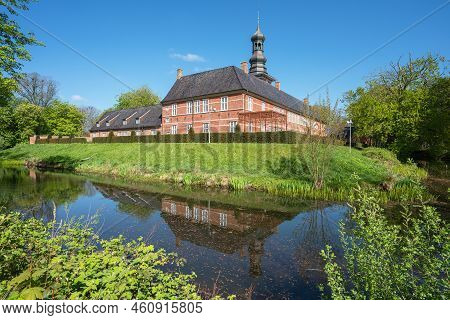 Husum, Germany - May 8, 2022: Husum Castle Against Blue Sky, Tourist Attraction Of Husum On May 8, 2