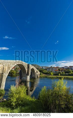 Arslanagic Bridge On Trebisnjica River In Trebinje, Bosnia And Herzegovina