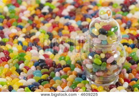 Jellybeans กับขวดทางด้าน