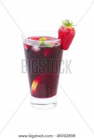 jedna sklenka vína sangria