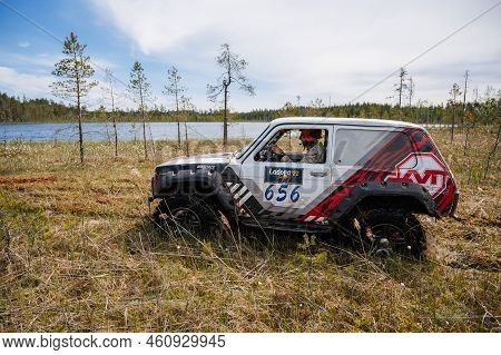 Republic Of Karelia, Russia - Circa June, 2022: Off-road Tournament Ladoga Trophy 2022 Around Lake L