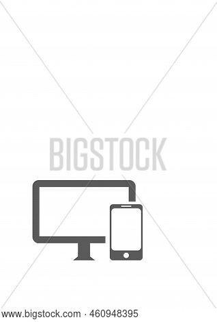 Responsive Icon Simple Design Vector Symbol Sign