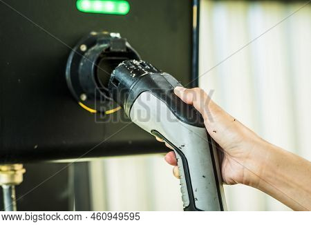 Abandoned Electric Vehicle Charging Station. Electric Vehicle Charging Station Infrastructure Proble