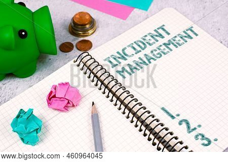 Conceptual Display Incident Management. Business Showcase Process To Return Service To Normal Correc