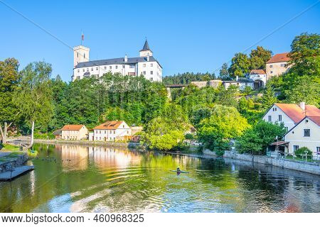 Rozmberk Castle Above Vltava River, Rozmberk Nad Vltavou, Czech Republic
