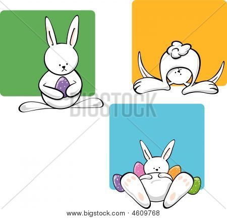 Bunnies.eps de Páscoa