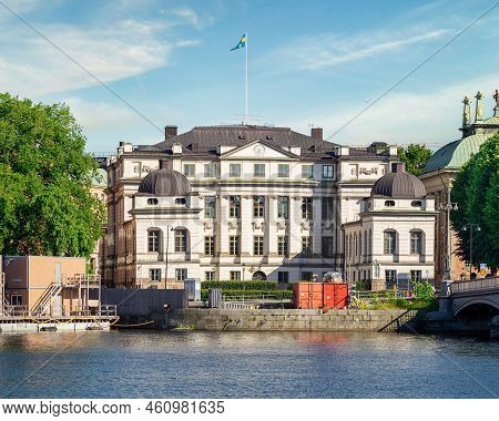 Supreme Court Of Sweden Building, Or Hogsta Domstolen, Abbreviated Hd, Overlooking Norrstrom River, 
