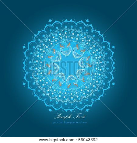 exotic round ornament