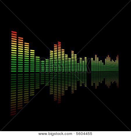 dual 3D-Audio führte Pegelanzeige