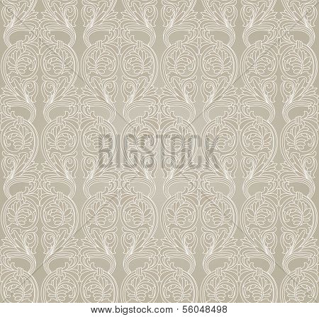 Seamless Pattern Background.Damask Wallpaper.