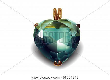 Shiny Valentines Diamond Hearts.