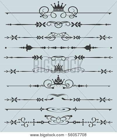 Vektor-Satz. kalligrafische Design-Elemente fÃ¼r Ihr Design.