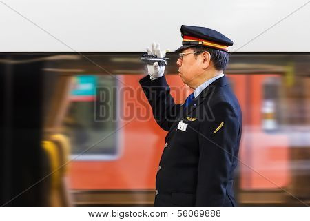 Japanese train Conductor