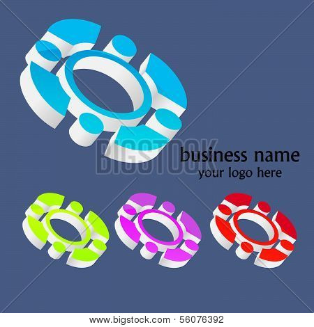 vector elements set for company name