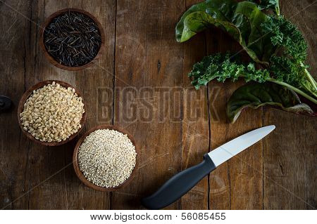 Brown Rice, Quinoa And Wild Rice