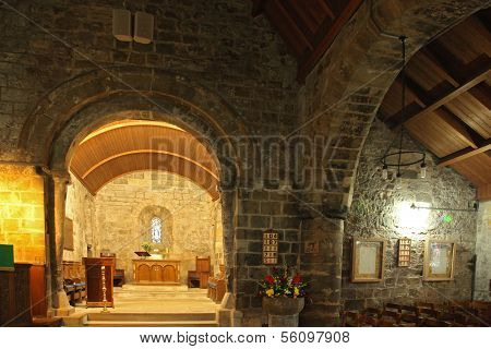 St. Fillans Church - A View Of The Ancient Church And Graveyard At Aberdour