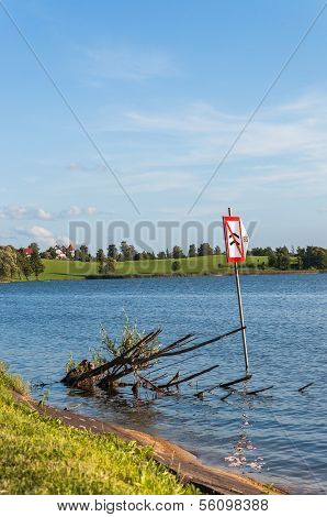 Lake In Ryn, Masurian Lakes