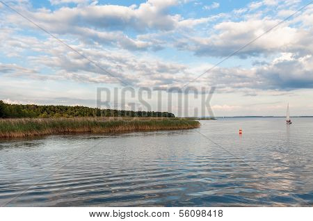 Sniardwy Lake At Sunset
