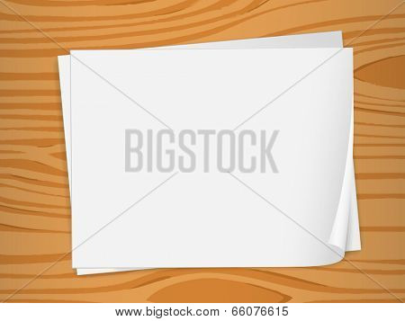 Illustration of the empty sheets of bondpaper
