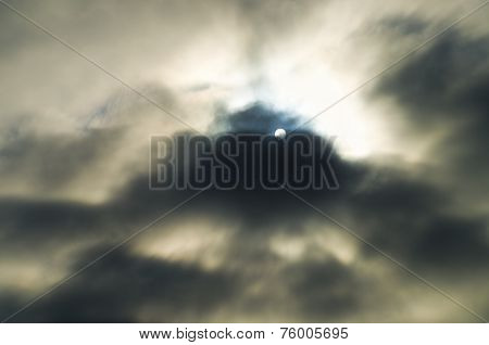 Sun Shining Through Dramatic Clouds