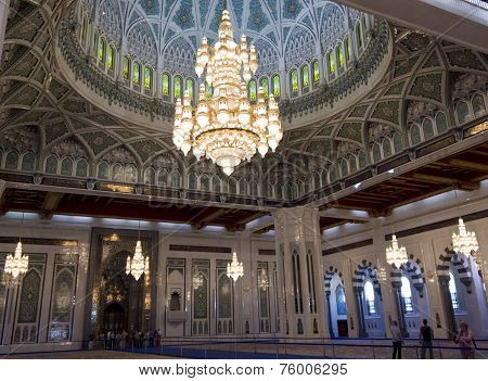 Sultan Qaboos Grand Mosque interior