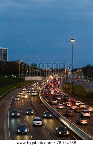 Traffic On The Gardiner Express