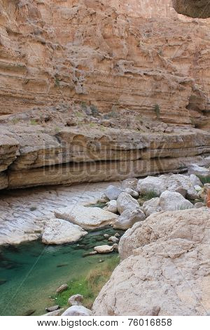 Wadi Shab, Sur, Oman.