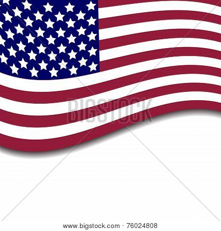 Colorful vector illustration of independence day USA
