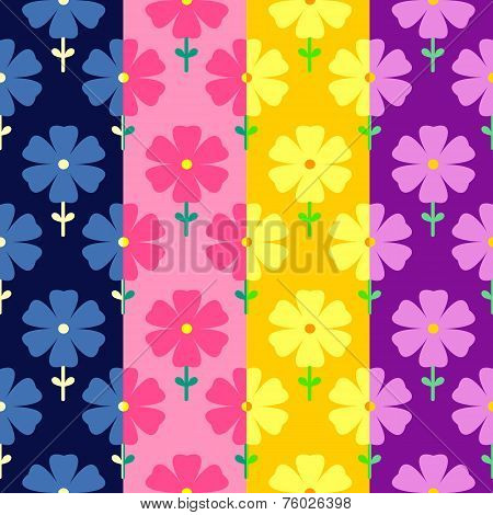 Floral seamless pattern. Flowers background