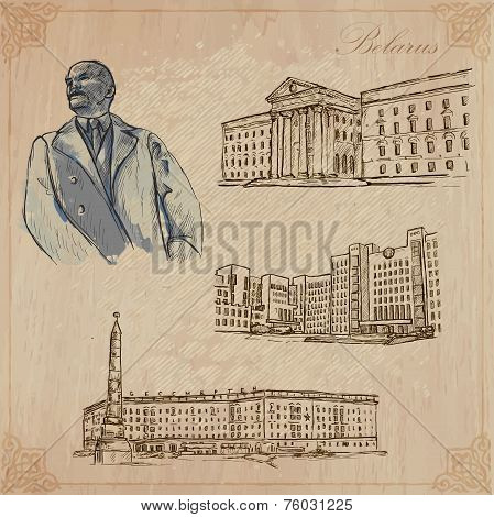 Belarus. Hand Drawn Vector Pack No.1