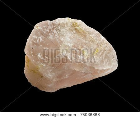 Raw pink rose quartz