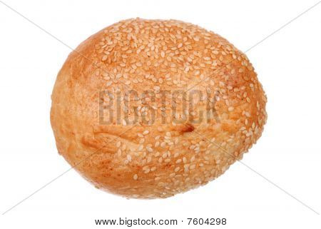eine frische Brötchen mit Sesam