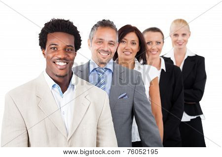 Happy Multiracial Businesspeople