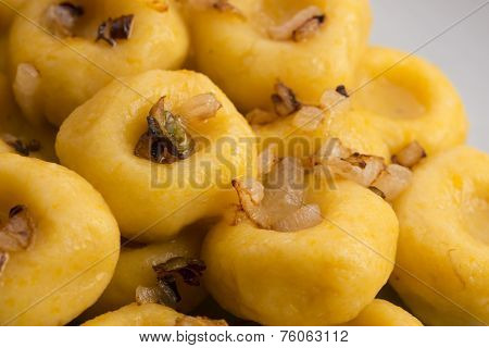 Polish Noodles ( Kluski Slaskie ) With Potatoe And Pumpkin