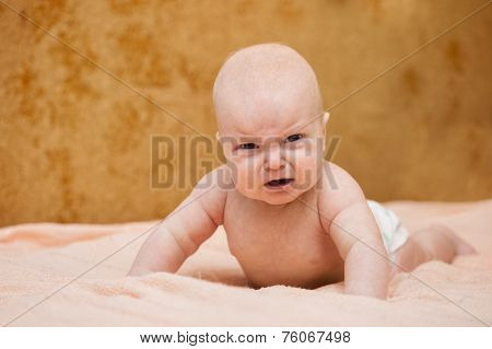 Small Child Expresses His Displeasure