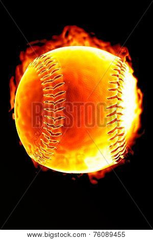 Photo of Baseball on fire (Hot serie)