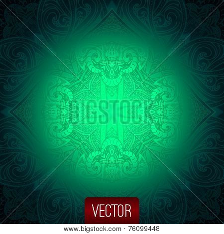 Vector abstract background. Islamic pattern, oriental pattern, v