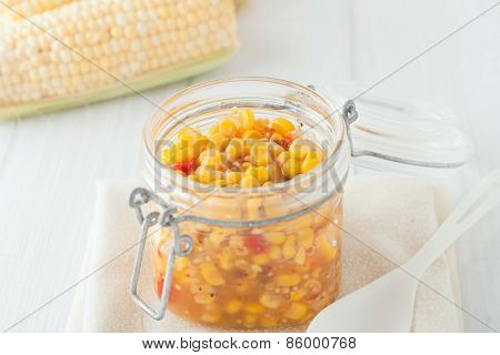 Homemade Sweet Corn And Peppers