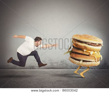 Insatiable fat man