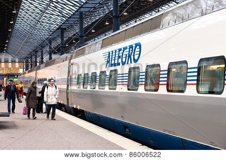 Helsinki, Finland - January 07:railway Station Of The City Of Helsinki,