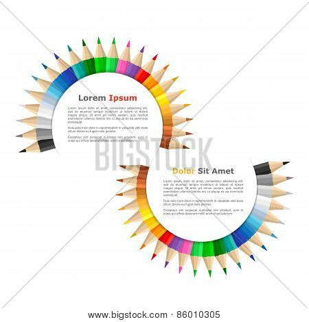 Banners With Colored Pencils