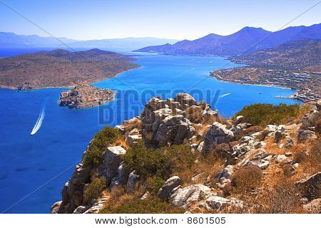 Spinalonga입니다. Mirabello 베이입니다.