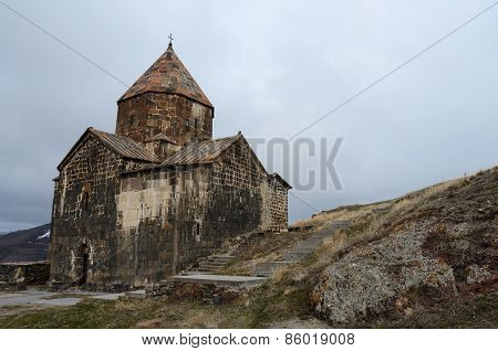 Surb Arakelots (holy Apostles) Church In Sevanavank Orthodox Monastery,Lake Sevan,Armenia