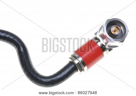 Coaxial cable with connector