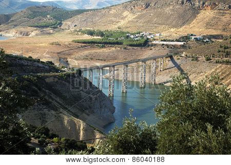 Iznajar reservoir.