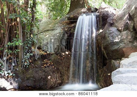 Falls In A Summer Garden, In The Crimea