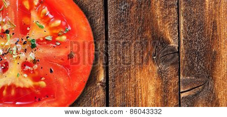 Tomatoe On Wood