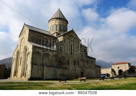 Svetitskhoveli Cathedral In Mtskheta, Ancient Capital And One Of Oldest Cities Of Georgia, Unesco