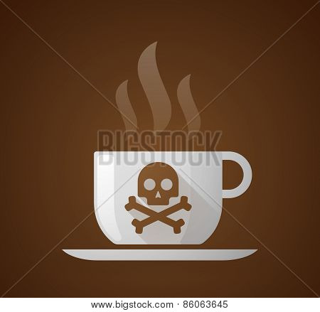 Coffee Cup With A Skull