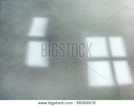 Defocused Gray Window Reflections